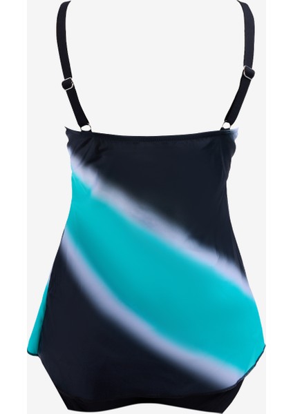 Mavi - Siyah Kadın Tankini 251010