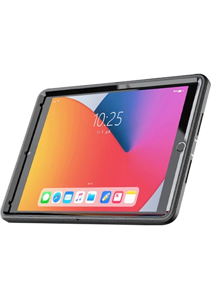 Apple iPad 10.2 (7.nesil) Kılıf Hand Strap Tablet Kılıfı - Siyah Ynsmr