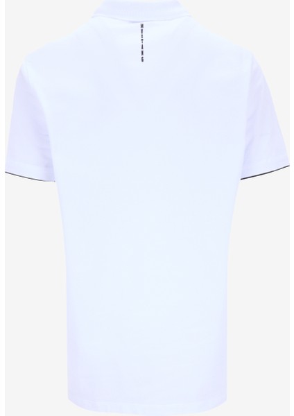 Baskılı Beyaz Erkek Polo T-Shirt M5SM-TST1324 fiyatları