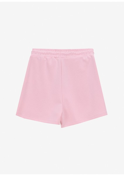 Pembe Kadın Standart Sweat Şort J4SL-SHT7017
