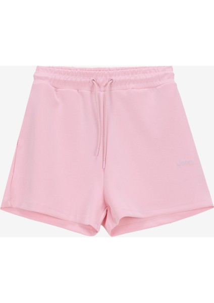 Pembe Kadın Standart Sweat Şort J4SL-SHT7017