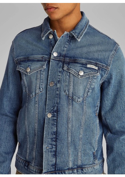 Erkek Denim Ceket J30J3275881BJ Slım Denım Jacket modelleri