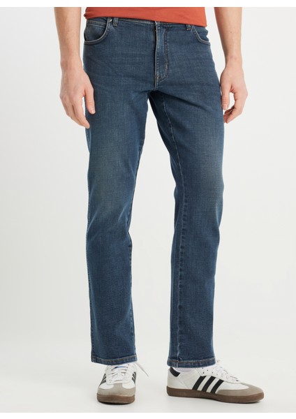 Normal Bel Slim Fit Erkek Denim Pantolon W12S00031317 Texas Slim Denim modelleri