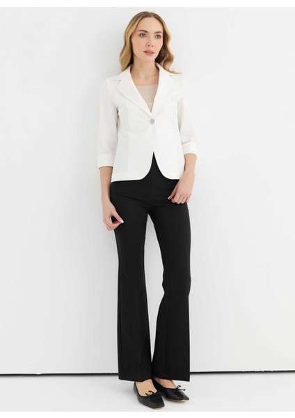Standart Ekru Kadın Ceket 25YSL1474