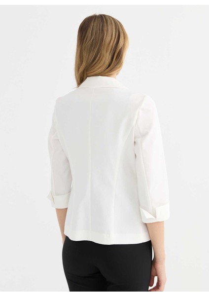 Standart Ekru Kadın Ceket 25YSL1474