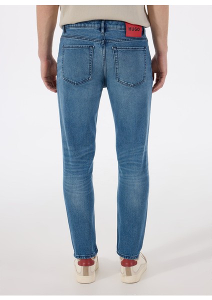 Normal Bel Tapered Fit Erkek Denim Pantolon 50530617_HUGO 634 10258279 07 indirimleri