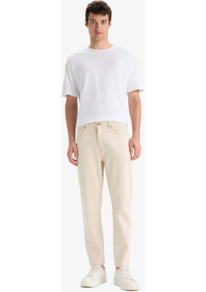 %100 Pamuk 90's Slim Fit Dar Kalıp Yüksek Bel Dar Paça Jean Pantolon E1370AX25SM fiyatları