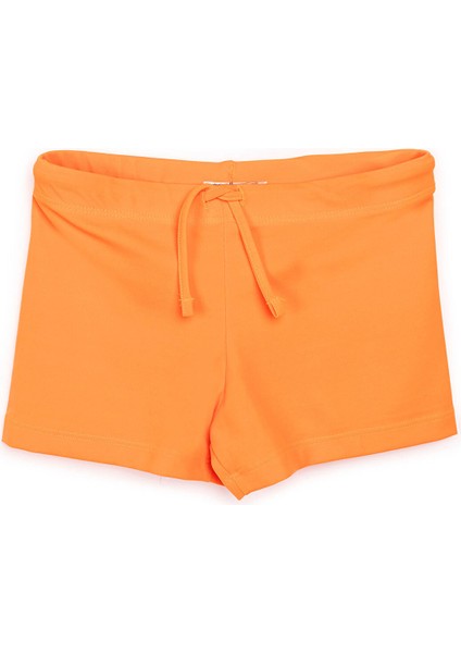 Erkek Bebek Boxer Mayo Düz Renkli Neon Turuncu 2 Yaş