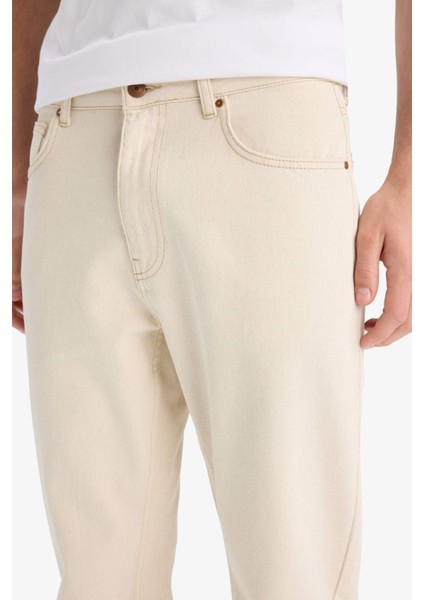 %100 Pamuk 90's Slim Fit Dar Kalıp Yüksek Bel Dar Paça Jean Pantolon E1370AX25SM indirimleri