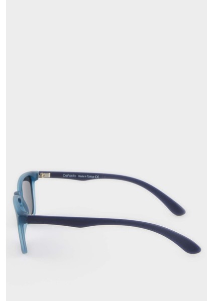 Erkek Çocuk Yuvarlak Mavi Plastik Çerçeve Siyah Cam Polarize Güneş Gözlüğü F4395A8NS modelleri