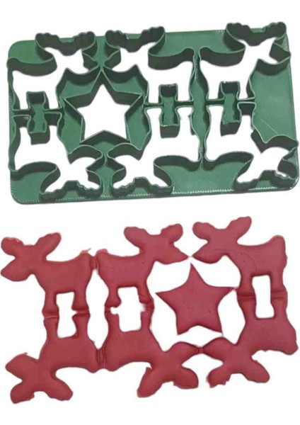 Çoklu Geyikli Kurabiye Kalıbı