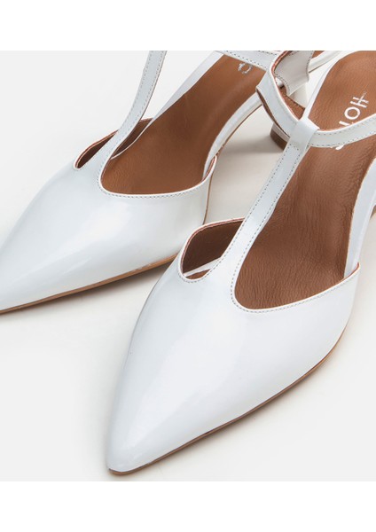Kadın Deri Beyaz İnce Topuklu Stiletto fırsatları