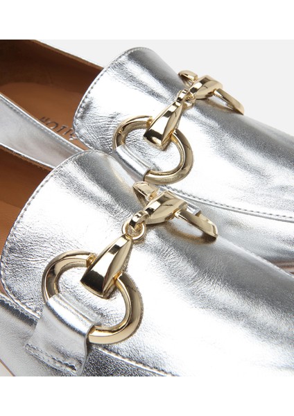 Kadın Deri Lame Loafer modelleri