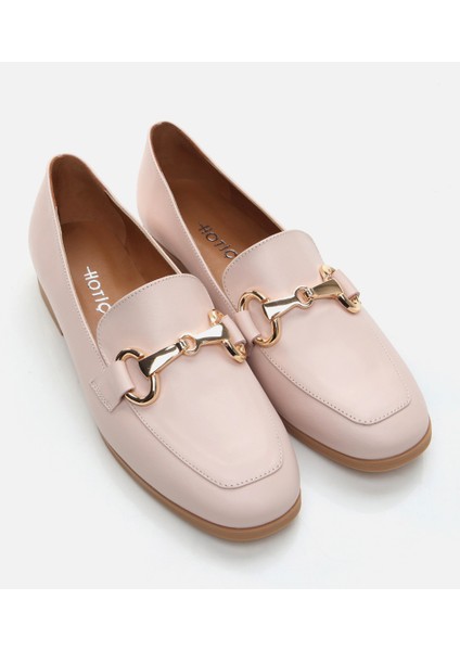 Kadın Deri Pudra Loafer fiyatları