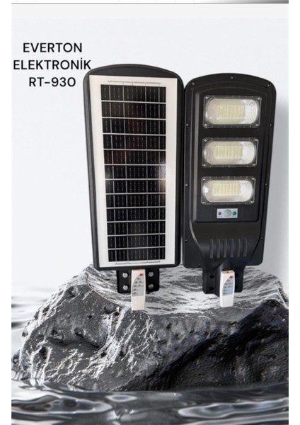 Everton RT-930 Şarjlı 150W Solar Panelli Projektör LED (Sokak Lambası)