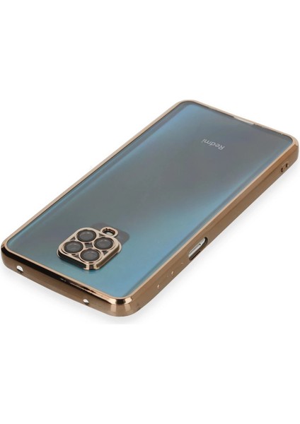 Xiaomi Redmi Note 9 Pro Kılıf Razer Lensli Silikon - Gold Ynsmr