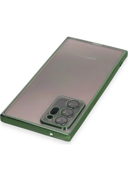 Samsung Galaxy Note 20 Ultra Kılıf Razer Lensli Silikon - Yeşil Ynsmr
