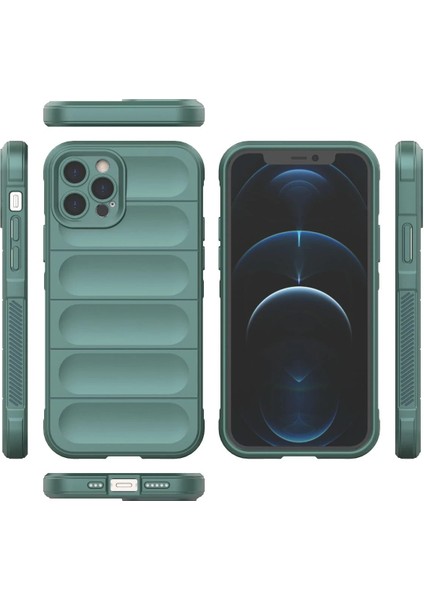 Apple iPhone 12 Pro Kılıf Optimum Silikon - Koyu Yeşil Ynsmr modelleri