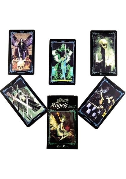 Yıldız Tarot Stili Karanlık Siyah Melek Kartları Yüksek Tarot Destesi Rehber Kitaplı Oyun - Kader Falı Eğlence Oyunu Için Satılık (Yurt Dışından) fiyatları