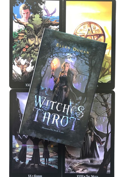 Herbcrafters Tarot Stili 78 Kart Cadılar Tarot Oracle Kartları Fal Eğlence Satranç ve Kart Oyunu Tarot ve Çeşitli Tarot Seçenekleri - (Yurt Dışından)