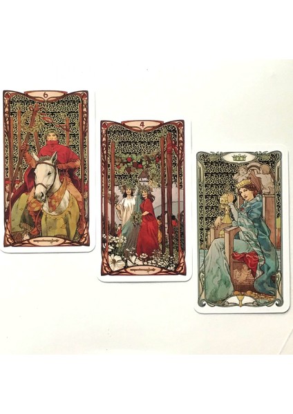 Gri Stil 78 Kart Altın Art Nouveau Tarot Oracle Kartları Aile Parti Eğlencesi Zeka Oyunu Tarot ve Çeşitli Tarot Seçenekleri Pdf (Yurt Dışından)