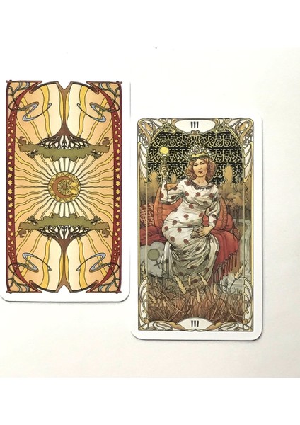 Gri Stil 78 Kart Altın Art Nouveau Tarot Oracle Kartları Aile Parti Eğlencesi Zeka Oyunu Tarot ve Çeşitli Tarot Seçenekleri Pdf (Yurt Dışından)