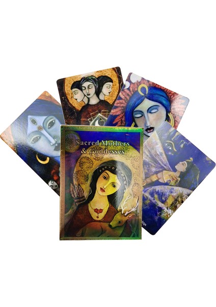 Melek Tarot Stili Orak Kartlar Oyunu Kutsal Anneler Tanrıçalar Oracle Fal Destesi Türkçe Pdf Rehber Kitap Oynama Bilgelik Parti Aile Tarot Eğlencesi (Yurt Dışından)