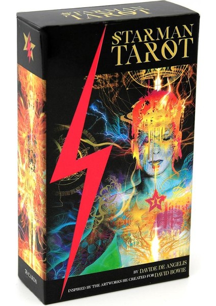 Yıldız Adam Tarot Stili Starman Tarot Kit Kartlar - David Bowie Ilhamlı Tarot ile Ruhla Bağlantı Kurun Veya Yaratıcı Projeyi Güçlendirin (Yurt Dışından)