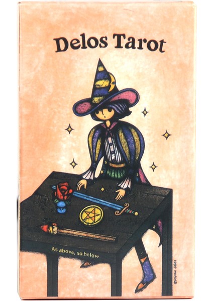 Simya 1977 Stili 2021 Yüksek Özel Stil Yeni Gelen Delos Tarot Kartları Popüler Stil Oracle Kartlar Tarot Kartları Kılavuz Kitaplı (Yurt Dışından)