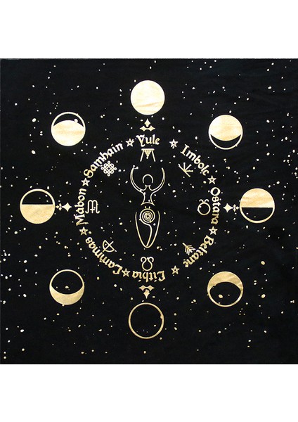 Masa Örtüsü 13 Tarzı Tarot Masa Örtüsü Kehanet Masa Örtüsü Siyah Altın Moda Dekorasyon Alkimik Sigil Sunağı Astroloji Tarot Destesi Oyun Tahtası (Yurt Dışından) fiyatları