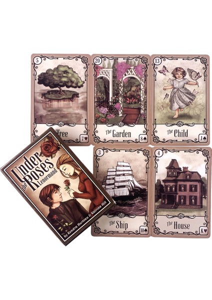 Güllerin Altında Stili Rebel Deck Oracle Kartları Yüksek Kaliteli Tam Renkli Kağıt Oyunu Tarot ve Çeşitli Tarot Seçenekleri Cadıcılık Malzemeleri (Yurt Dışından)