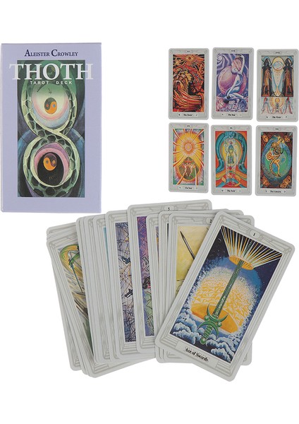 Mısır Mitolojisi Falcılık Aleister Crowley Thoth Tarot Cep Rehberi 78 Kart - (Yurt Dışından)