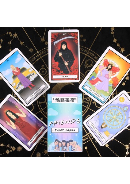 Sarı Stil Yapı Deck Kahinlik Kartları Oyunu Işık Görülen Arkadaşlar Tarot Kartları (Yurt Dışından)