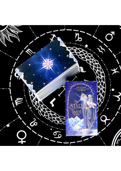 X117 Stili Trend Yıldız Tarot Kartları ve Pdf Dijital Rehber Kitap Fal Kartı Oyunları Eğlence Oyunu - (Yurt Dışından) modelleri