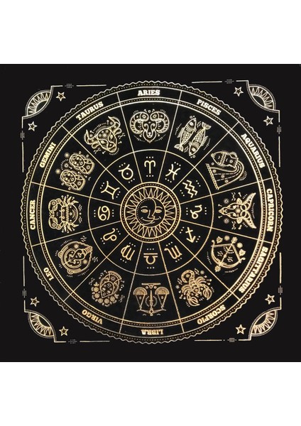 Masa Örtüsü 11 Tarzı Tarot Masaları Fal Bakma Masa Örtüsü Siyah Altın Moda Dekorasyon Simya Sigil Sunak Astroloji Tarot Destesi Oyunu - E-Ticaret Başlığı (Yurt Dışından)