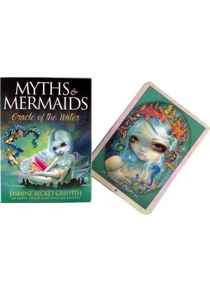 Masal Lenormand Tarzı Deniz Perileri Oracle Of The Water Oracle Kartları Oyunu Aile Parti Oyunu Şans Falı Tarot Destesi Rehber ile (Yurt Dışından)