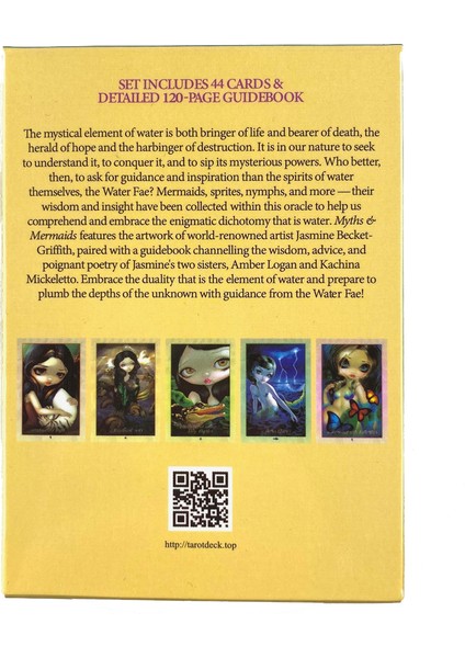 Masal Lenormand Tarzı Deniz Perileri Oracle Of The Water Oracle Kartları Oyunu Aile Parti Oyunu Şans Falı Tarot Destesi Rehber ile (Yurt Dışından)