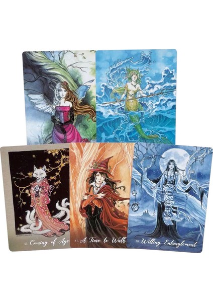 Mavi Stil Foxfire The Kitsune Oracle Tarot Full English Tarot Destesi Kartları Aile Tatil Partisi Oyun Oynama Masası - E-Ticaret Başlığı (Yurt Dışından) fırsatları