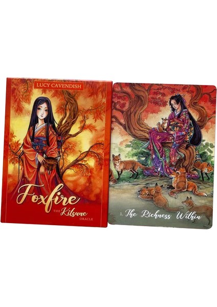 Mavi Stil Foxfire The Kitsune Oracle Tarot Full English Tarot Destesi Kartları Aile Tatil Partisi Oyun Oynama Masası - E-Ticaret Başlığı (Yurt Dışından) indirimleri