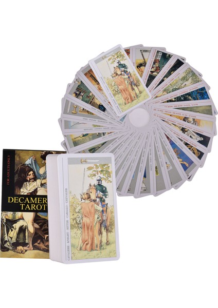 44 Adet TA10 Tarzı Decameron Tarot Kartları Light Seer'ın Modern Cadı Melekleri Serisi Her Gün Cadı Kahin Kartları Pdf Kılavuz Kitap Ingilizce Masa Oyunları (Yurt Dışından) fiyatları