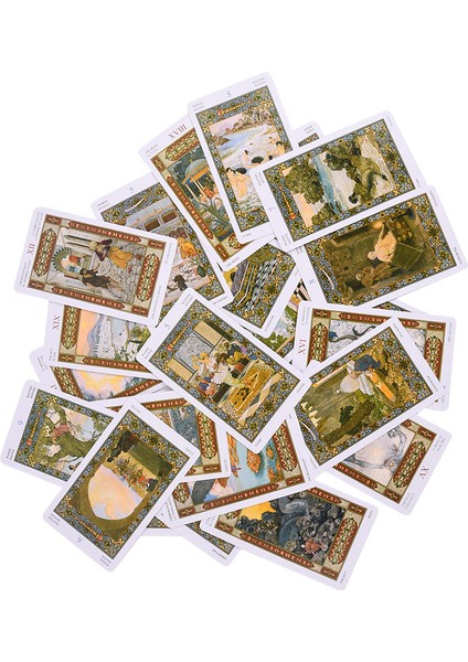 49X49CM Tarzı Binbir Gece Masalları Tarot Kartı Rehberlik Kehanet Kader Orak Parti Destesi Oyun Tahtası Oyunu Pdf Talimatları Deck Oyunu (Yurt Dışından)