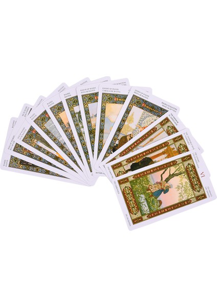 49X49CM Tarzı Binbir Gece Masalları Tarot Kartı Rehberlik Kehanet Kader Orak Parti Destesi Oyun Tahtası Oyunu Pdf Talimatları Deck Oyunu (Yurt Dışından)