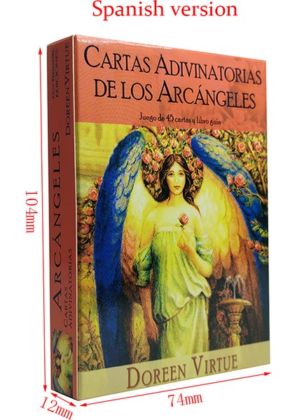 Karanlık Stil Melek Kartları Tarot Destesi Fal Kartları Kehanet Ingilizce ve Ispanyolca Fransızca Almanca Başlangıçlar Için Tarot - E-Ticaret Başlığı (Yurt Dışından)