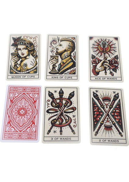 Tarot Tarzı Parti Oyunu Için Dövme Tarot Kartı Tahta Destesi Oyun Kartları - Türkçe (Yurt Dışından) indirimleri