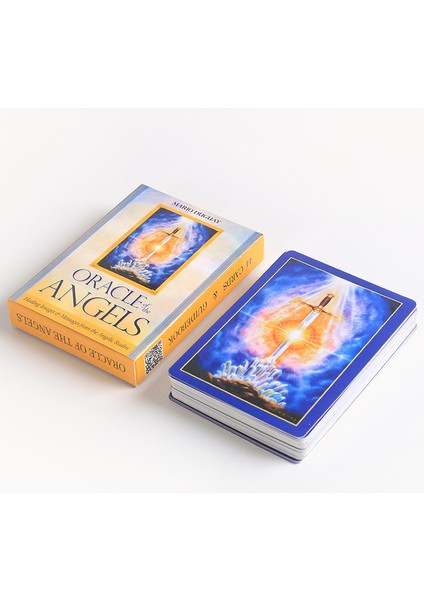 59CM Kumaş Stili Melek Kartları Tam Ingilizce Versiyon Pdf Kılavuz Kitap Fal Oyunu - Parti Oynamak Kartları Tarot Yolu Için Oracle Deck Kartı (Yurt Dışından) fırsatları