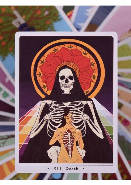 No.27 Tarzı Tarot Kartları Gerçek Kalpli Sezgisel Fal Tarot Kartı Taşıma Oyunu Kart Kılıfları Sihirli Oyun Kartları Tarot Tam Ingilizce Sürümü (Yurt Dışından) indirimleri