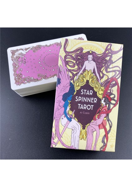 78 Adet TT27 Tarzı Yıldızlar Tarot Kartı Ingilizce Versiyonu Oracle Fal Oyunu Destesi - Pdf Kılavuzu ile Mağaza Oyunları Oynama Kartları Masası - (Yurt Dışından)