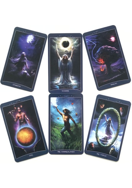 Gök Mavisi Tarzı 78 Kart Gölgeler Kitabı Tarot Kartı Oracle Kart Eğlence Parti Kartları Masa Oyunu Tarot ve Çeşitli Tarot Seçenekleri - (Yurt Dışından)