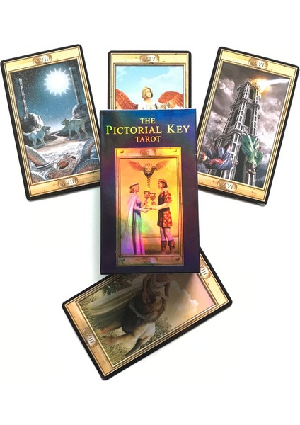 Stili Temizle Piktürel Anahtar Tarot Kartı Orak Kart Eğlence Parti Kartları Pano Oyunu Tarot ve Çeşitli Tarot Seçenekleri - E-Ticaret Başlığı (Yurt Dışından) fiyatları