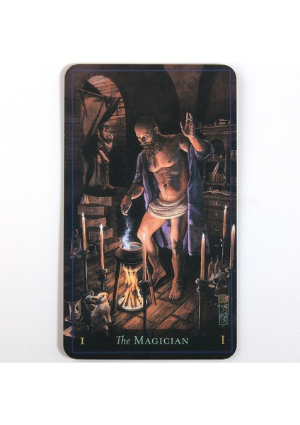 Ordu Yeşili Tarzı Divine Masculine Ilk Baskı Tarot Destesi Kart Oyunu Hediye ve Pdf Rehber Kitapçık ile Arkadaşa Fal Bakma - (Yurt Dışından)